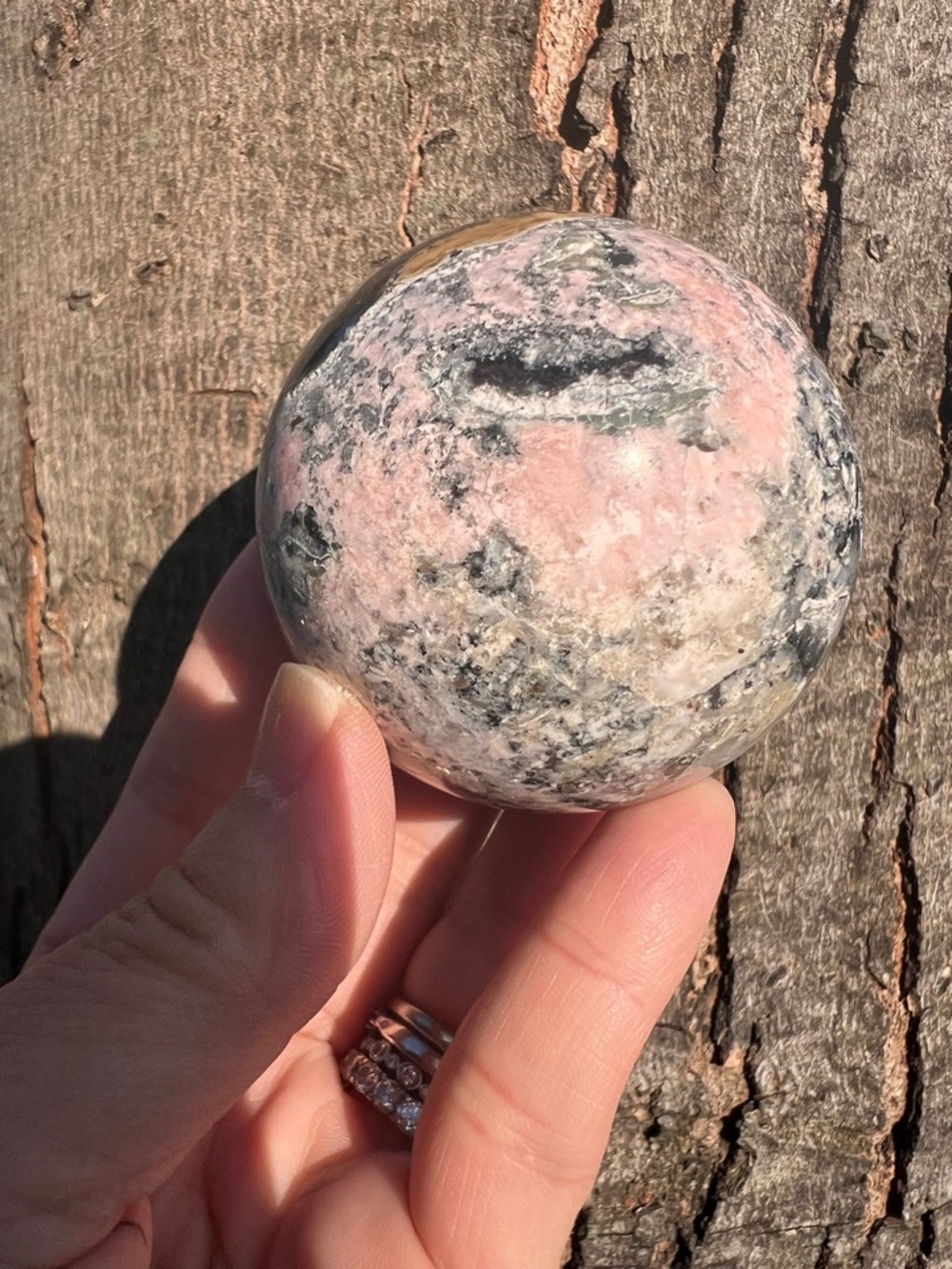Mexican (1) agate Sphere | crystal ~ uv reactive